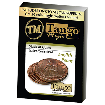 Stack of coin English Penny by Tango - Trick (D0057)
