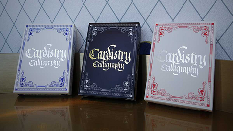Cardistry Calligraphy (Blue) Playing Cards