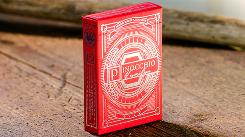 Pinocchio Vermilion Playing Cards (Red) by PassioneTeam