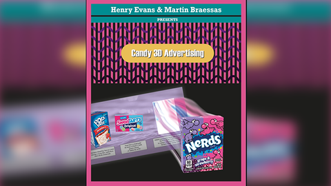 3D Candy Advertisement (Gimmicks and Online Instructions) by Henry Evans and Mysteries