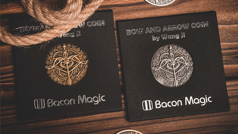 BOW AND ARROW COIN (Gimmick and Online Instructions) by Bacon Magic