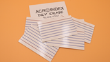 Six Acro Index Dry Erase by Blake Vogt
