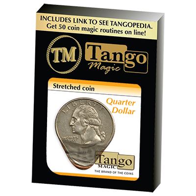 Stretched Coin Quarter Dollar by Tango- (D0095)