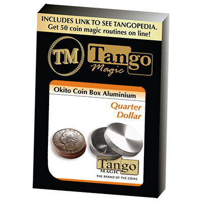 Okito Coin Box Aluminum Quarter(A0003) by Tango-Trick