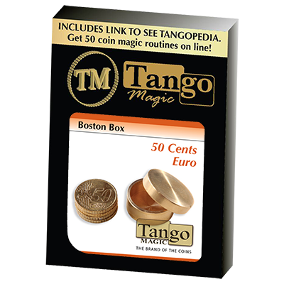 Boston Coin Box Brass (50 cents Euro) by Tango - Trick (B0006)