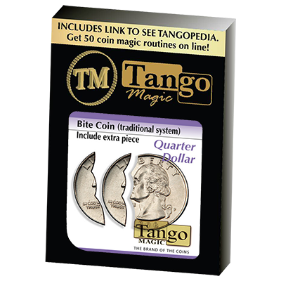 Bite Coin - (US Quarter - Traditional With Extra Piece)(D0047)by Tango - Trick