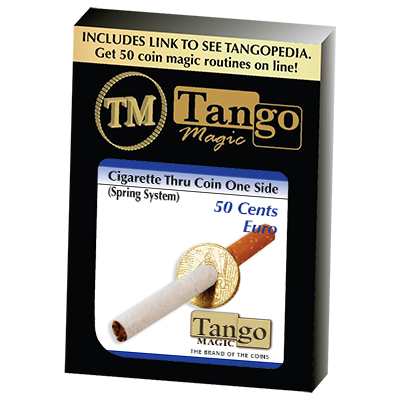 Cigarette Through (50 Cent Euro, One Sided) E0009 by Tango - Trick