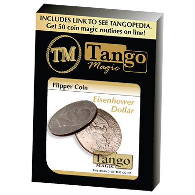 Flipper Coin Eisenhower Dollar (D0038) by Tango - Trick