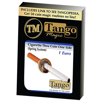 Cigarette Through (1 Euro, One Sided)E0011 by Tango - Trick