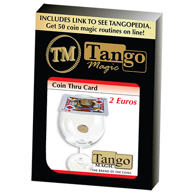 Coin thru Card (2 Euro) by Tango - Trick (E0015)