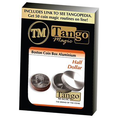 Boston Coin Box (Half Dollar Aluminum) by Tango - Trick (A0008)
