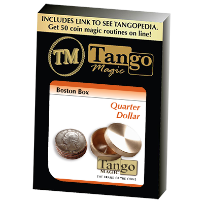 Boston Box (Brass US Quarter) by Tango Magic - Trick (B0011)
