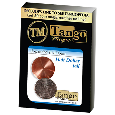 Expanded Shell Coin - Half Dollar (Tail)(D0002) by Tango - Trick