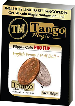 Flipper coin Pro Flip English Penny (D0102) by Tango - Trick