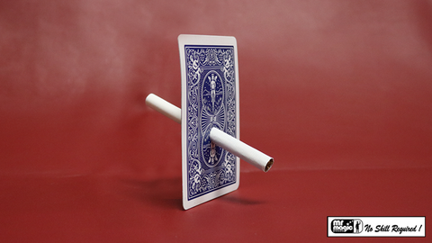 Cigarette Through Card - Bicycle Back by Mr. Magic