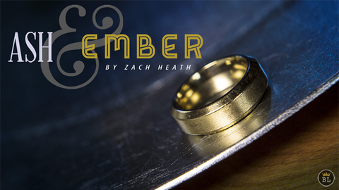 Ash and Ember Gold Beveled Size 7 (2 Rings) by Zach Heath - Trick