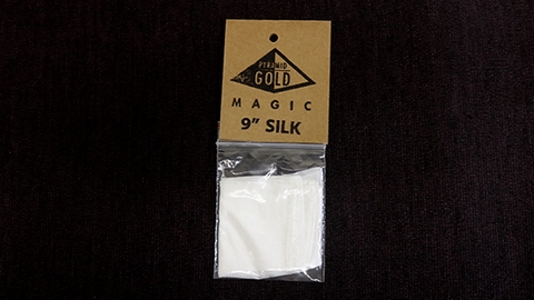 Silk 9 inch (White) by Pyramid Gold Magic