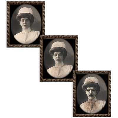 Changing Portrait - Aunt Carmilla (5 x 7) by Eddie Allen - Trick