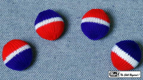 Crochet Balls (Multicolor 1.75 inch) by Mr. Magic - Trick