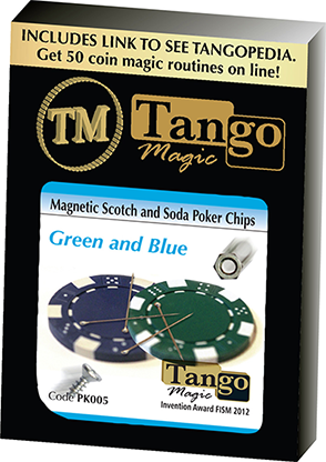 Magnetic Scotch and Soda Poker Chips by Tango PK005 - Trick