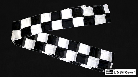 Production Streamer Chess Board 6 inch  x 18 feet by Mr. Magic - Trick