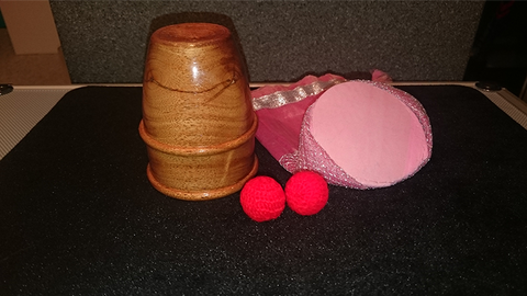 Exotic Wooden Chop Cup - Trick