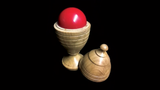 Deluxe Wooden Ball Vase by Merlins Magic