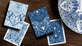 Limited Edition Tulip Playing Cards Set (Dark Blue and Light Blue) by Dutch Card House Company