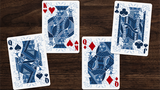 Limited Edition Tulip Playing Cards Set (Dark Blue and Light Blue) by Dutch Card House Company