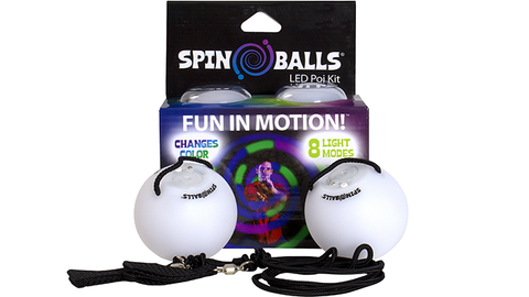 Spinballs LED Glow Poi (Color Changing) by Fun in Motion