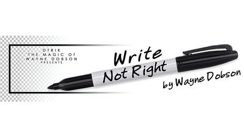 Write, Not Right Sharpie (Gimmicks and Online Instructions) by Wayne Dobson