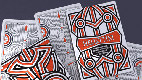 Hello Tiki (White) Playing Cards