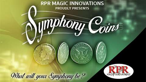 Symphony Coins (Gimmicks and Online Instructions) by RPR Magic Innovations