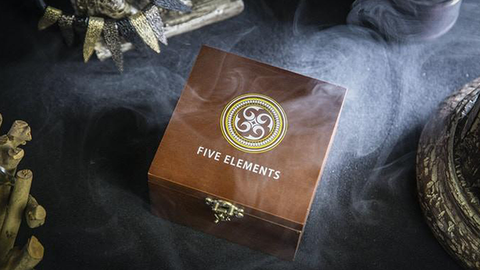 Five Elements Playing Cards Wooden Collection Set with 5 Dice by TCC