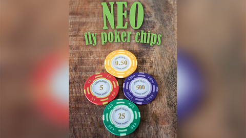 Neo Fly Poker Chips (Gimmicks and Online Instructions) by Leo Smetsers