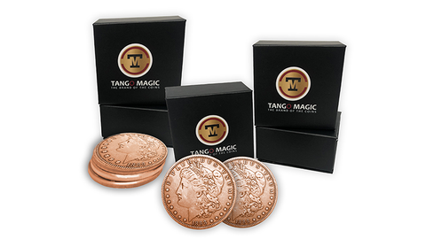Copper Morgan TUC plus 3 Regular Coins (Gimmicks and Online Instructions) by Tango Magic