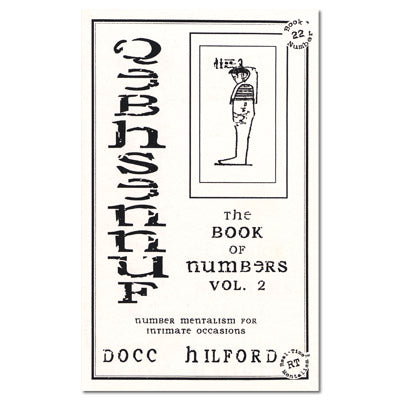 Book Of Numbers Volume Two (Qebhsennuf) by Docc Hilford - Trick