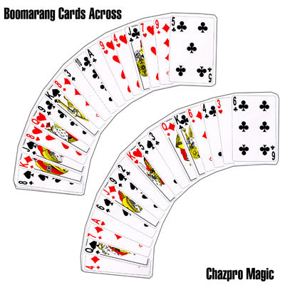 Boomerang Cards Across by Chazpro Magic - Trick