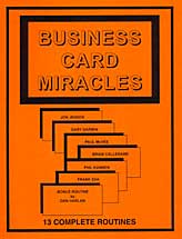 Business Card Miracles book