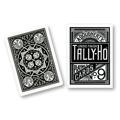 Cards Tally Ho Fan Back (Black)