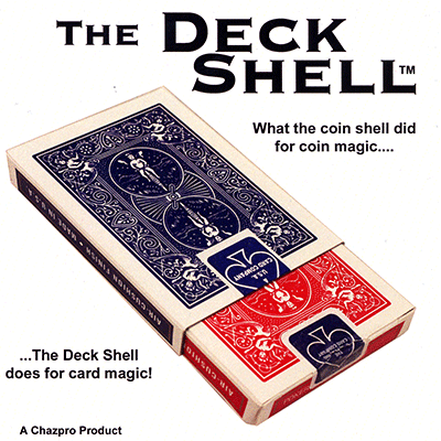 Deck Shell (Red) with DVD by Chazpro Magic & Collectibles - Trick