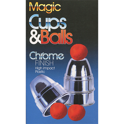 Chrome Cups & Balls (plastic) by Loftus Magic - Trick