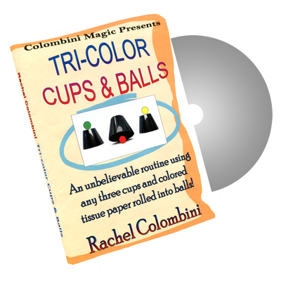 Tri-Color Cups & Balls by Wild-Colombini Magic - DVD