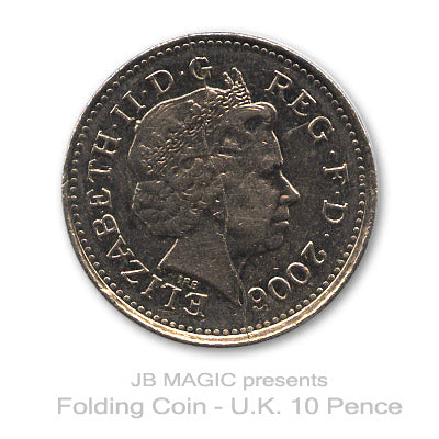 Folding Coin (UK 10 Pence, Single Cut) - Trick