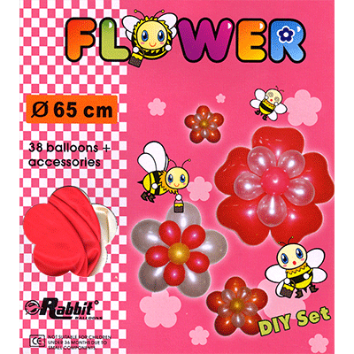 Four Balloon Flower Kit DIY SET (38 balloons 65cm) by Will Roya - Trick