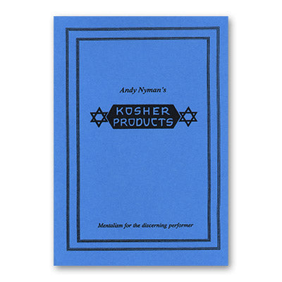 Kosher Products: Lecture Notes by Andy Nyman & Alakazam Magic - Book