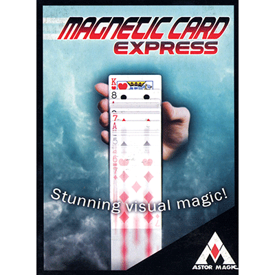 Magnetic Card Express (Blue) by Astor Magic - Trick