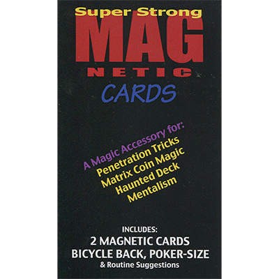 Magnetic Cards (2 pack/Red) by Chazpro Magic. - Trick