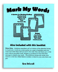 Mark My Words by Ken Driscoll - Book