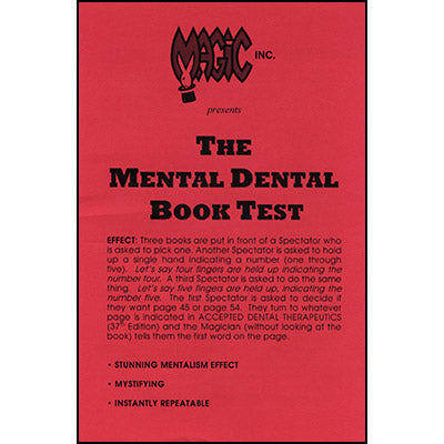 Mental Dental Book Test - Trick